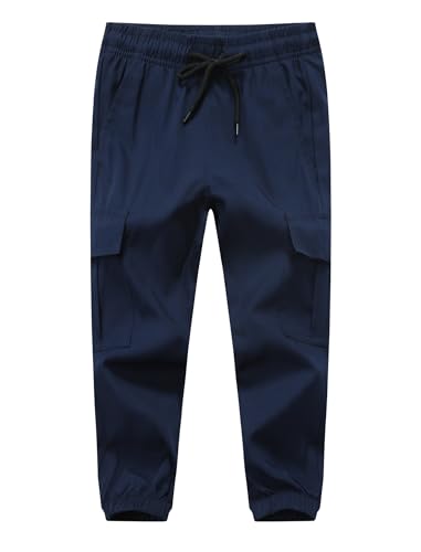 Boys Hiking Cargo Pants Boys Quick Dry Joggers Kids Pull On