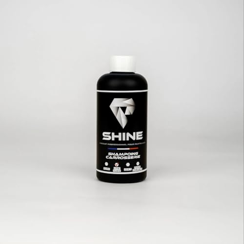 SHINE - Shampoing carrosserie - 450 ml - Nettoie en profondeur la carrosserie