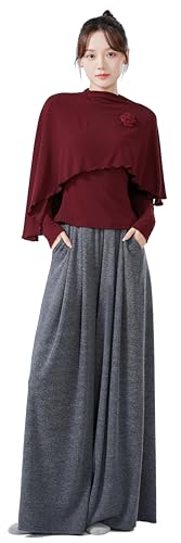 Ensemble de danse 2 pièces Angcoco avec haut asymétrique et col rond pour femme