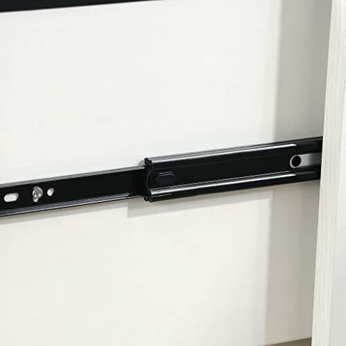 Sauder Vista Key Lateral File Pedestal, L: 30.00" X H: 18.54" X W: 30.08", Pearl White Finish #TOP7