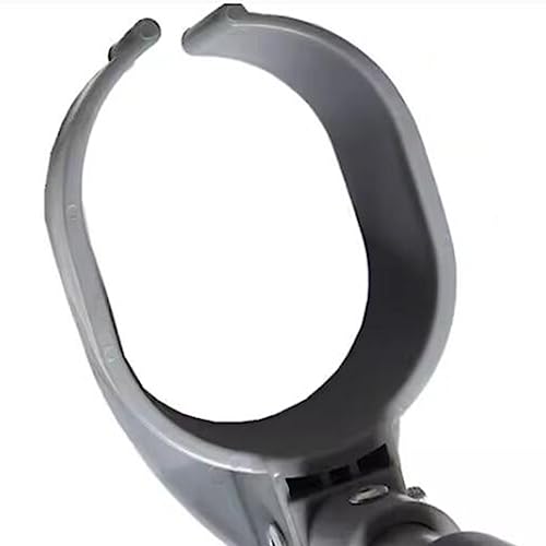 Muletas de antebrazo con puño cerrado giratorio (par), muletas ajustables para adultos, con asas ergonómicas y cómodas para la muñeca, muletas plegables de aluminio ligero