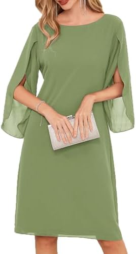 GRACE KARIN Womens Formal Wedding Guest Dress 2026 Chiffon Cockta...