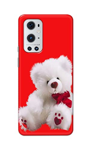 Image of PRINTFIDAA Teddy Bear Cute Lovers Romantic Day Printed Designer Hard Back Case Cover for OnePlus 9 Pro -(VS) MVN1001