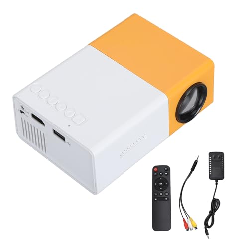 Image of Mini Portable Projector, 1080P Full HD Video Projector Built in HIFI Speaker Compatible with HDMI, USB, Audio, TF Card, AV and Remote Control. (US Plug)