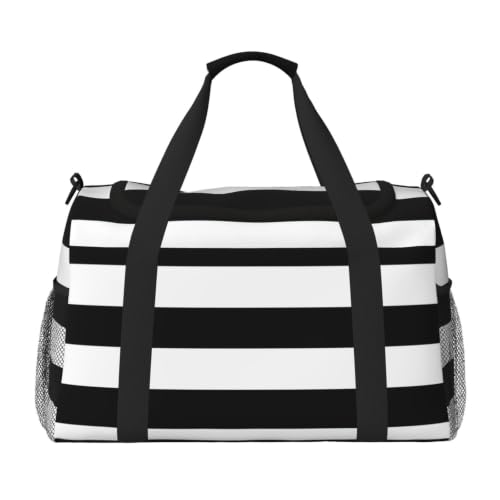 Bolsa de viaje grande impermeable para gimnasio, natación y playa a rayas