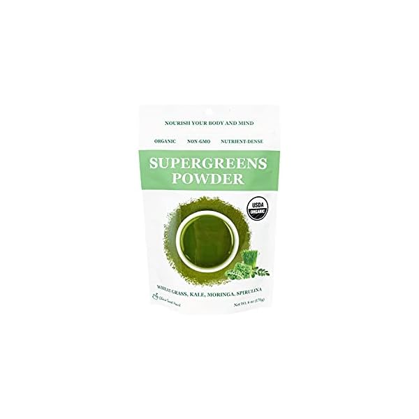 Cherie Sweet Heart Supergreens Powder - Green Superfood - Organic Greens Powder Super Greens - Smoothie Powder…