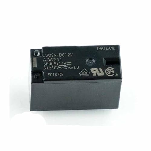Relais 12V 5A JW2SN-DC12V à isolation renforcée et contacts longue durée - 5 pièces