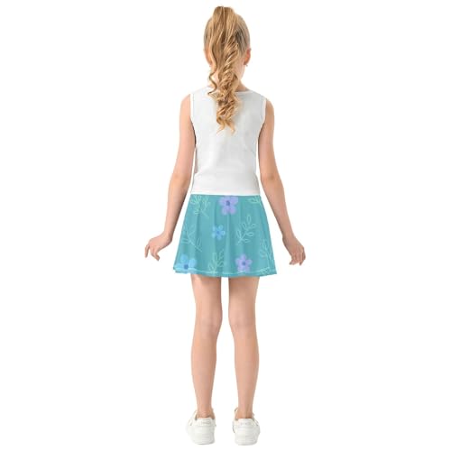 Tennis Skirt for Girls with Shorts Flowy Running Skirt for Little Girl Pleated Skirt Kids with Pockets4