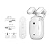 Fauhapyway 3-in-1 Electric Curtain Motor Remote Control Automatic Curtain Opener for Roman Rod TU-Rails I-Shaped Rails Smart Home(1pc)