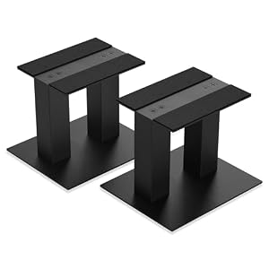 Ibvivic 7.9'x6.5'x6' Desktop-Lautsprecherständer Schwarz (Paar)