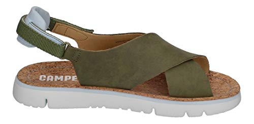 Camper Women's Oruga Sandal Flat, Medium Green, 9 #TOP3