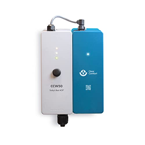 Clear Comfort CCW50 AOP System and Manifold Install Kit, Award-Winning Chlorine-Alternative AOP Small Pool Sanitizer and Inground Spa Sanitizer, for Healthy, Fresh and Low Chlorine Water
