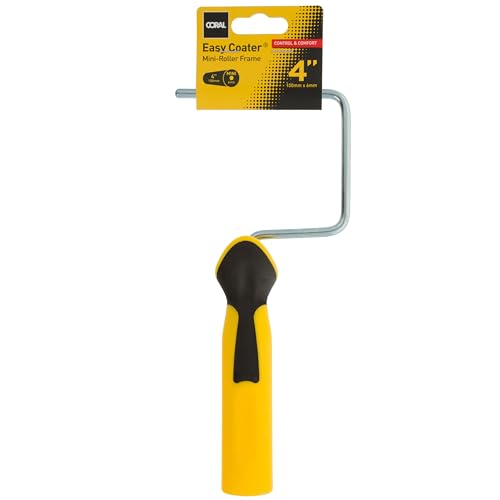 Coral Werkzeug Coral 42400 Einfache coater Mini-Farbroller Rahmen mit einem weichen Griff 10,2 cm – Gelb