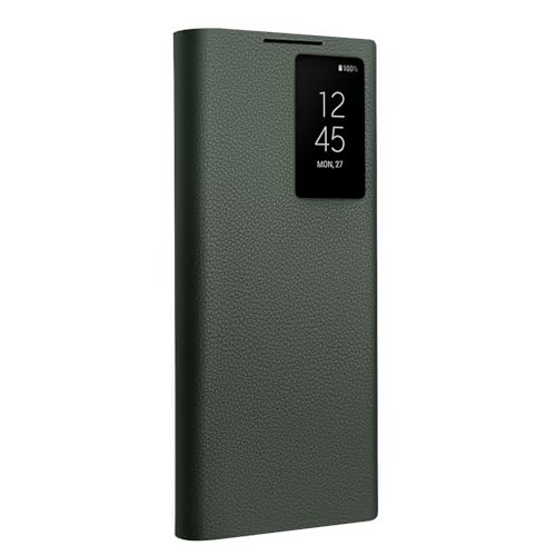 Étui intelligent Samsung S23 cuir véritable coque légère