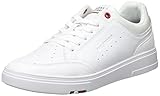 Tommy Hilfiger producto Tommy Hilfiger Tenis Modernos de Cuero de Copa, Zapatillas Hombre, White, 45 EU