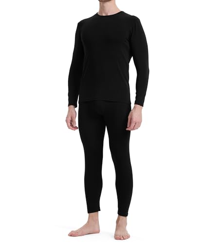 BAMBOO COOL BlazeBoo Men's Thermal Underwear with Soft Fleece Lined Base Layer Cold Weather Top...