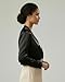 BOLEROSE Formal Long Sleeve Satin Bolero Shrug Occasion Jacket (Black, US 8)