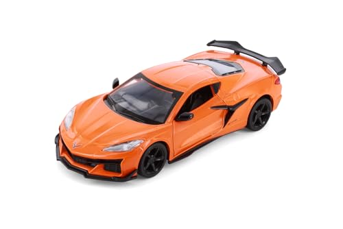 Chevy Corvette Z06, Orange 1:24 Escala Modelo Diecast miniatura 1