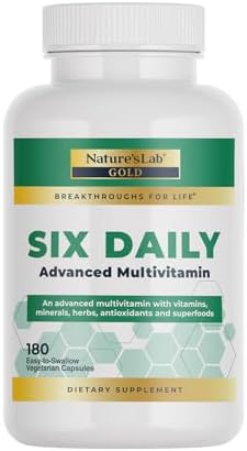 Nature's Lab Six Daily Advanced Multivitamin - Over 90 Nutrients,...