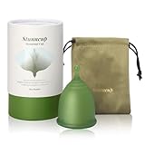 Stunncup Soft Menstrual Cup - Medical Grade Silicone Reusable Period Cup - BPA Free Comfortable Flexible Menstrual Cup Heavy Flow (Green, Regular) (Regular (Pack of 1), Green)