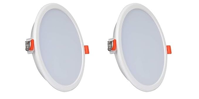SUNRAYS 8W LED Round Downlight, Backlit Panel |Natural White| Energy Efficient |Ultra Bright Light|Suitable for Home,Office (Cut Out: 4 inches) 11x11 CM (Pack of 2)