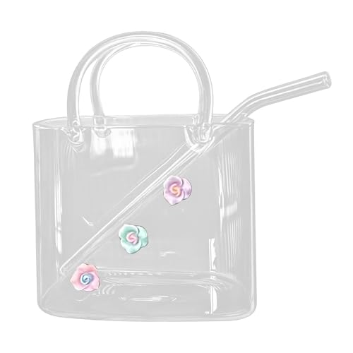 Bolsa de vidrio para bebidas de borde ancho transparente y multifunción 7