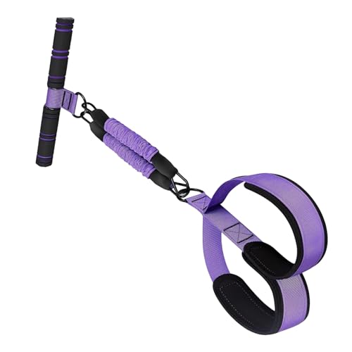 Amplia banda de resistencia para pedales, tensor elástico para piernas, extractor de pedal de yoga con mango, para entrenamiento, entrenamiento, fitness, hogar, gimnasio, yoga, estiramiento del cuerpo