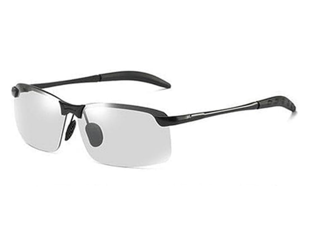 Black Polarized Photochromic Sunglasses UV400 Sports Sunglasses Day and Night Driving Glasses Ultra-Light Sun Glasses Eyewear Men and Women Cycling Glasses and Goggles