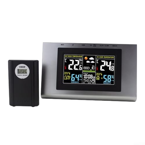 Aprilsunnyzone Farb-LCD-Wetterstation mit Außensensor H6Q743IJ7ZL4H7ZGMM8QQ4J2