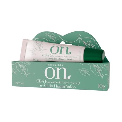 Genérico Bálsamo Labial Hidratante Labial ON - 10g com Ácido Hialurônico, Vitamina E e CBA para Hidratação Intensa e Reparação dos Lábios