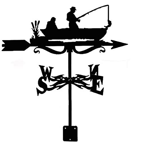 Girouette de pêche rétro kit indicateur direction du vent support extérieur toit grange