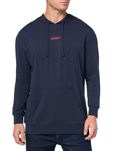 HUGO Men's Linked Hooded Sweatshirt with Kangaroo Pocket