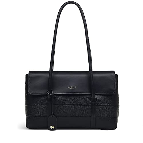 RADLEY London Farringdon Stripe Women’s Medium Leather Flapover Shoulder Bag