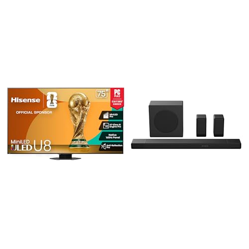 Image of Bundle of Hisense 75 inch U8 TV with AX5140Q soundbar