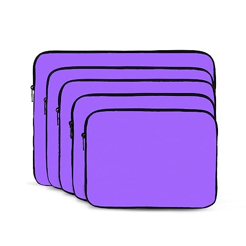 Solid Color Light Purple Laptop Sleeve Case 15 Inch Suitable For Notebook Computer Tablet Traveling Carrying Simple Case2