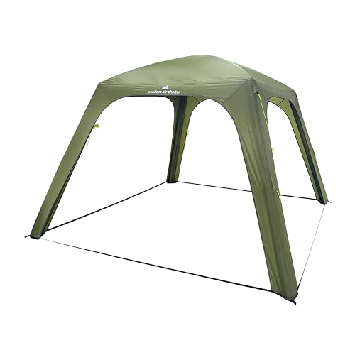 Eurohike Sendero Air Shelter Quick Pitch Inflatable Gazebo Portable & Waterproof Ideal for for Camping Garden Parties Festivals & Outdoor Events Includes Carry Bag and Pump 3.5m x 3.5m (Green)