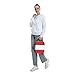 WURTON Austrian Flag Print Travel Cooler Lunch Bag â€“ Versatile Adults Insulated Lunch Box Tote, Women Men
