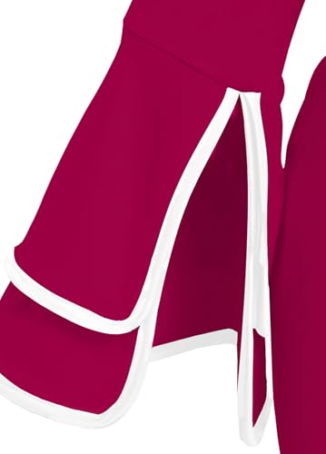 Image of Church Dress for Women Flared Sleeve Midi Pencil Dress Elegant Teacher Office Business Wear to Work Dresses