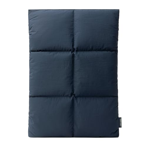 Image of Comfyable Puffy Laptop Sleeve 13 Inch 14 Inch, Quilted Puffer Laptop Carrying Pillow Case Compatible for MacBook Air M4 2025 A3240 M3 2024 M2 M1, MacBook Pro M4 Pro /Max, 13 in 14 in Cover, Dark Blue