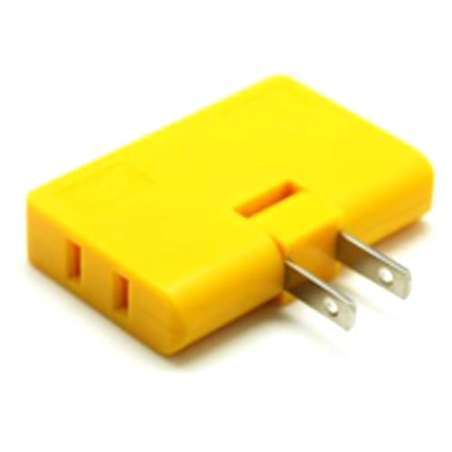 Chargeur rotatif et adaptateur de prise murale 3-en-1 jaune pour un bureau ordonné sans câbles