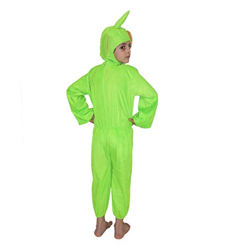 Image of Kaku Fancy Dresses Tubbies Cartoon Costume -Green-Silver, 3-4 Years, For Boys
