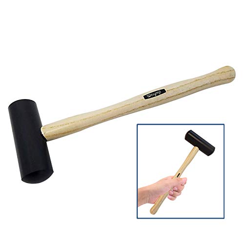 Non-Marring Plastic Hammer 1-1/8” with Wooden Handle Jewelry Making Metal Forming Tool