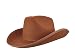 Forum Novelties Felt Cowboy Hat (Brown)-Standard