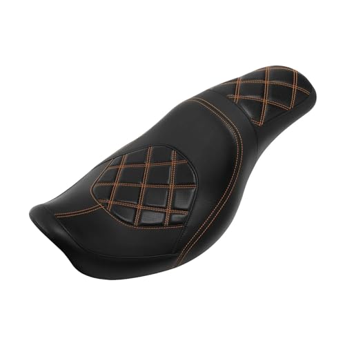 Selle biplace moto Dyna FXD 2006-2017 finition premium conducteur et passager