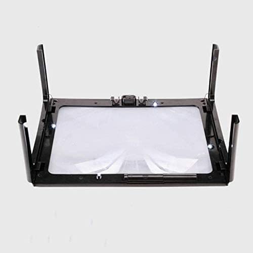 Loupe de lecture A4 lumineuse 3X grand format avec éclairage LED - 4