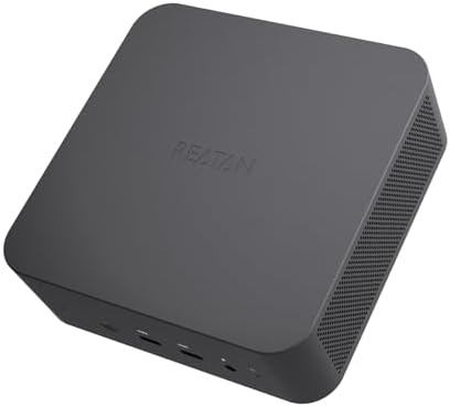 Reatan Mini Gaming PC AMD Ryzen 9 7940HS 1TB SSD 32GB DDR5 5600 MHz RAM,Desktop Mini Computers Windows 11 pro,Radeon 780M Graphics,2.5Gbps LAN, HDMI 2.1, 8K USB 4.0 Wi-Fi 6E/BT5.3