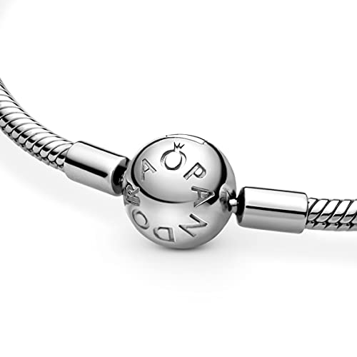 Bracelet maille serpent Pandora Icons fermoir rond anti-perte - 3