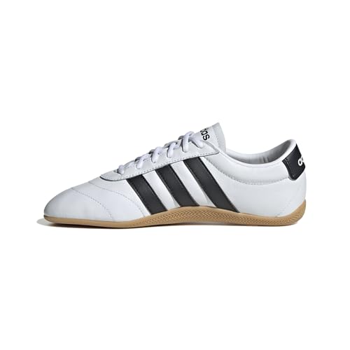 adidas Femme Grand Court Lo Shoes, FTWR White/Core Black/Gum 3, 39 1/3 EU