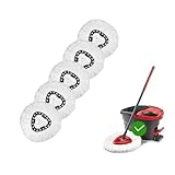 Paquete de 5 cabezales de limpieza profunda lavables a máquina y fáciles de reemplazar, cabezal de fregona para O-Ceda