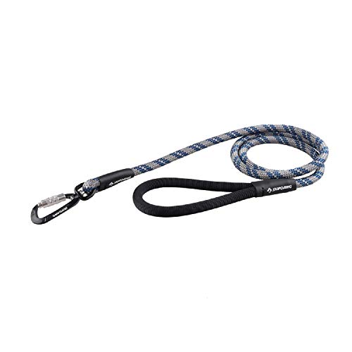 SKIPDAWG Heavy Duty Dog Leash Rope Reflective Stitching, 5 FT Durable Climbing Rope